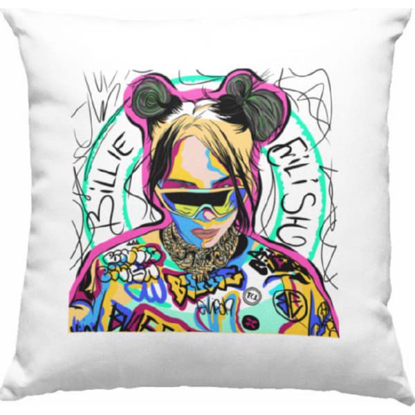 BILLIE EILISH STREET ART PILLOW