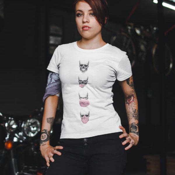 SKULL BUBBLE WOMAN T-SHIRT