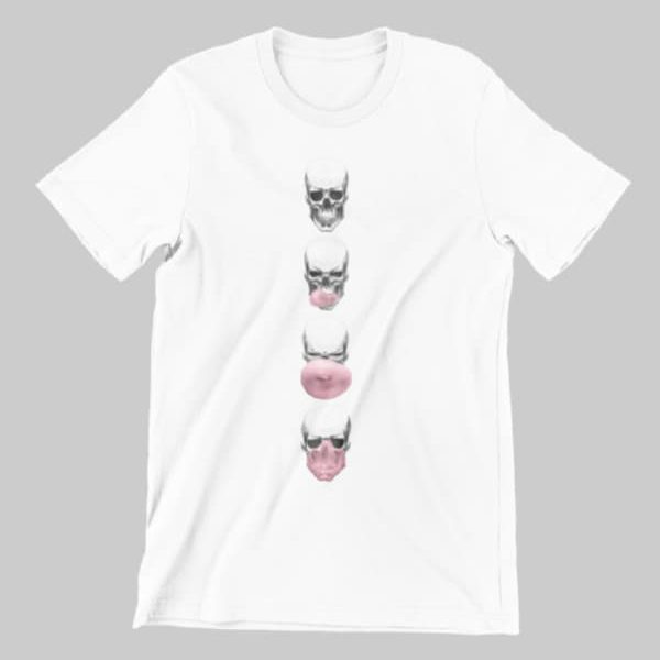 Skull bubble παιδικό T-shirt | Λευκό