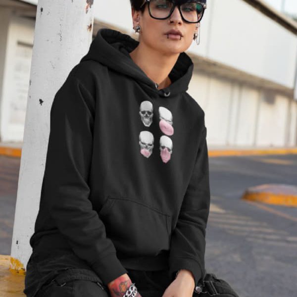 SKULL BUBBLE WOMAN HOODIE