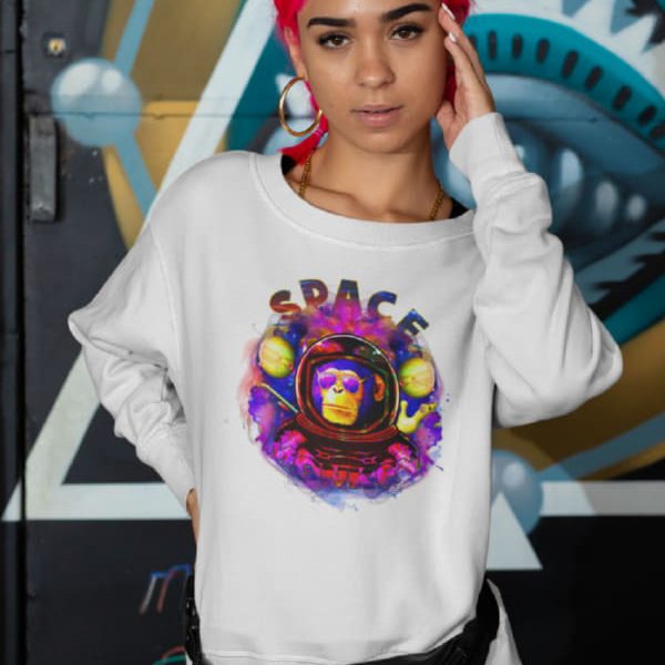 SPACE MONKEY WOMAN SWEATSHIRT