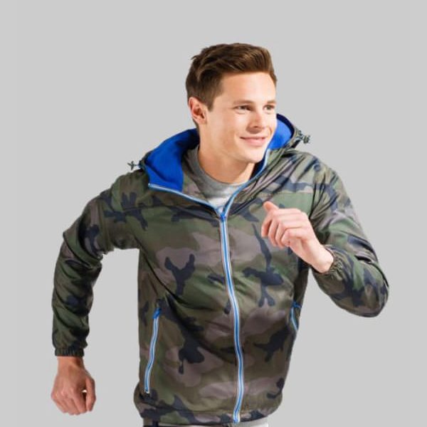 KS UNISEX LINED WINDBREAKER JACKET | CAMO M