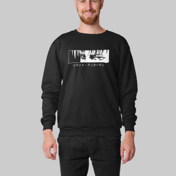 ATTACK ON TITAN | LEVI ACKERMAN EYES MEN SWEATSHIRT