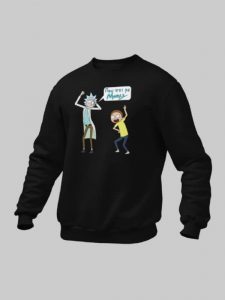 RICK & MORTY KIDS SWEATSHIRT | BLACK