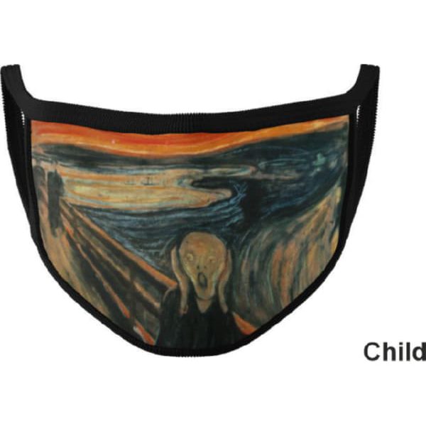 THE SCREAM(EDVARD MUNCH) FACE MASK CHILD