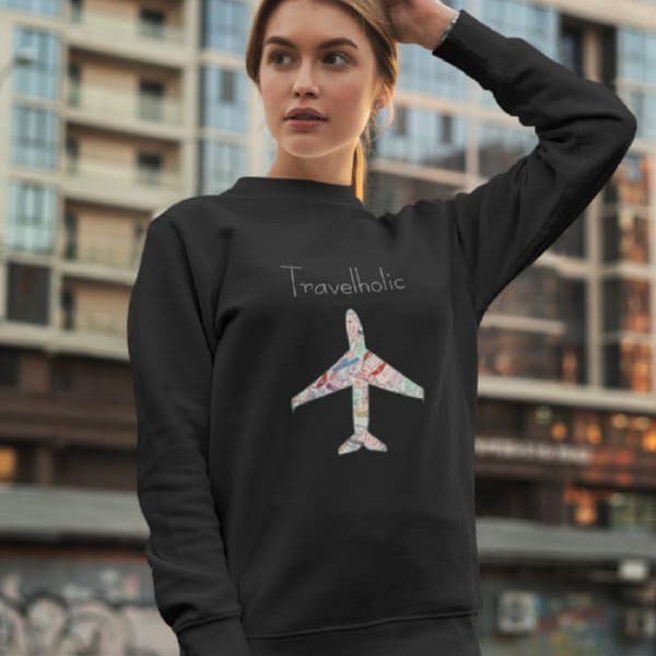 TRAVELHOLIC WOMAN SWEATSHIRT